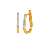 18K Gold & Diamond Women Earring ES6890FYD0001