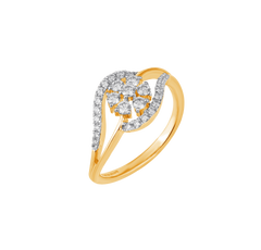 18K Gold & Diamond Ring For Women R0144OMYD0040