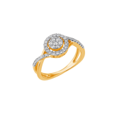 18K Gold & Diamond Ring For Women R1443PYD0010