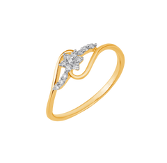 18K Gold & Diamond Ring For Women R4323MYD0027
