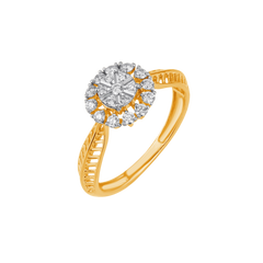 18K Gold & Diamond Ring For Women R4230MYD0006