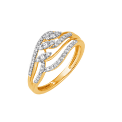18K Gold & Diamond Ring For Women R4999MYD0001