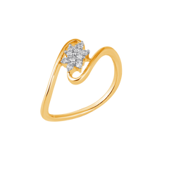 18K Gold & Diamond Ring For Women R0267MYD0333