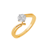 18K Gold & Diamond Ring For Women R1289PYD0009