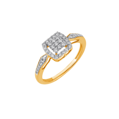 18K Gold & Diamond Ring For Women R4852MYD0003