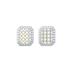 White Gold & Diamond Earring For Women ER-348