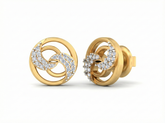 18K Gold & Diamond Women Stud Earring KSK049