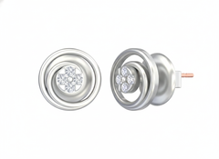 18K Gold & Diamond Women Stud Earring KSK058