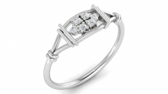 18K Gold & Diamond Dailywear Ring For Women KRA10578