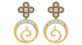14K Gold & Diamond Women Earring KRB44056E-A