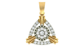 Premium Gold & Diamond PENDANT SET KRC40730