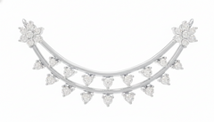 18K Gold & Diamond Floral Mangalsutra For Women KRL90128