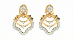 18K Gold & Diamond Women Engagement Earring KRA40175E