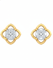 18K Gold & Diamond Women Stud Earring KRK30046