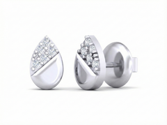 18K Gold & Diamond Women Stud Earring KSK013
