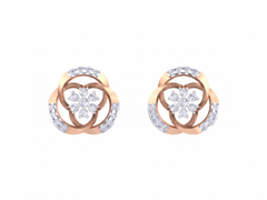 Gold & Diamond Women Stud Earring KRC40746E