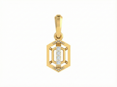 18K Gold & Diamond Dailywear Pendent Set KSK130