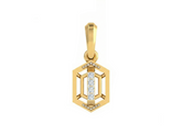 18K Gold & Diamond Dailywear Pendent Set KSK130