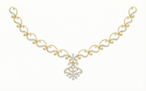 14K Gold & Diamond Dailywear Necklace Set KRB44075N