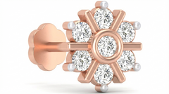 18K Gold & Diamond Stud Nose Pin KRA50071