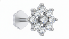 18K Gold & Diamond Stud Nose Pin KRC80160