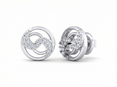 18K Gold & Diamond Women Stud Earring KSK049