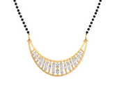 Gold & Diamond Beaded Mangalsutra For Women KRB50045