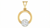18K Gold & Diamond Floral PENDANT SET KRA40003P
