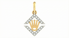 18K Gold & Diamond Pendant Set KRA40034P
