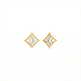 18K Gold & Diamond Women Stud Earring KER-124