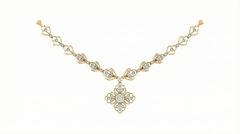 14K Gold & Diamond Dailywear Necklace Set KRB44105N-A