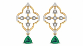 Yellow Gold Diamond Earring | under 40k
