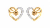 Gold & Diamond Women Stud Earring KRC40568E