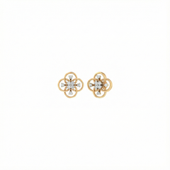 18K Gold & Diamond Engagement Earring For Women PER-20