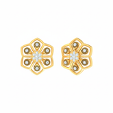 18K Gold & Diamond Women Earring KER-204