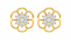 18K Gold & Diamond Women Stud Earring KRA40152E