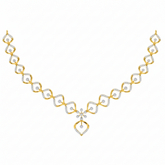 14K Gold & Diamond Dailywear Necklace Set KRH44040N
