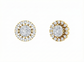 18K Gold & Diamond Women Stud Earring KFK30068