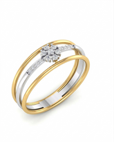 18K Gold & Diamond Engagement Ring For Women PJLR-94