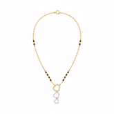 18K Gold & Diamond Heart Mangalsutra For Women KRE90091