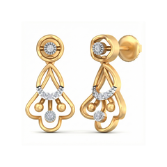14K Gold & Diamond Women Dangler Earring KRB44067E