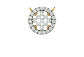 Gold & Diamond Round-Shaped Pendant Set KRC40719