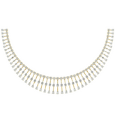14K Gold & Diamond Choker Necklace Set KRH44050N