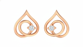 18K Gold & Diamond Women Dailywear Earring KER-42