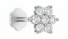 18K Gold & Diamond Stud Nose Pin KRA50041