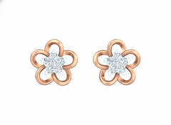 18K Gold & Diamond Women Stud Earring KRK40095E