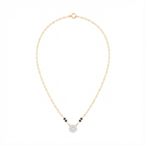 18K Gold & Diamond Beaded Mangalsutra For Women KRE90115