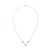Gold & Diamond Beaded Mangalsutra For Women KRC50092