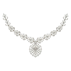 14K Gold & Diamond Dailywear Necklace Set KRH44053N