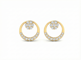 White Gold & Diamond Women Engagement Earring KRK30026
